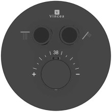 Душевой комплект Vincea Inspire VSFW-3I22MT5MB 250 мм, с термостатом, черный матовый