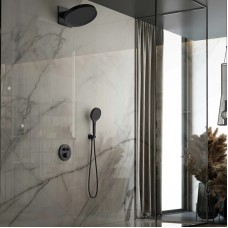 Душевой комплект Vincea Inspire VSFW-3I22MT3MB 300 мм, с термостатом, черный матовый