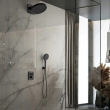 Душевой комплект Vincea Inspire VSFW-3I21MT3MB 300 мм, с термостатом, черный матовый