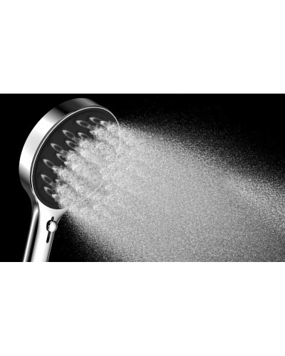 Душевой комплект Vincea Inspire VSFW-3I21MT3GM 300 мм, с термостатом, вороненая сталь