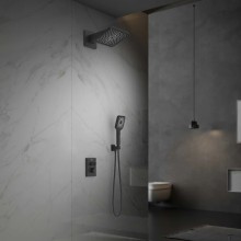 Душевой комплект Vincea Inspire VSFW-3I21MT4MB 320x200 мм, с термостатом, черный матовый