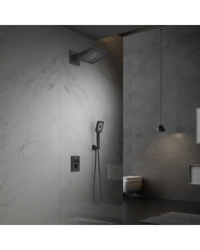 Душевой комплект Vincea Inspire VSFW-3I21MT4MB 320x200 мм, с термостатом, черный матовый