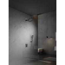 Душевой комплект Vincea Inspire VSFW-3I21MT4GM 320x200 мм, с термостатом, вороненая сталь