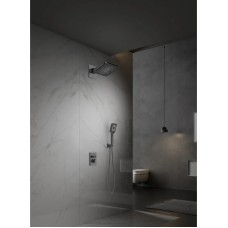 Душевой комплект Vincea Inspire VSFW-3I21MT4GM 320x200 мм, с термостатом, вороненая сталь