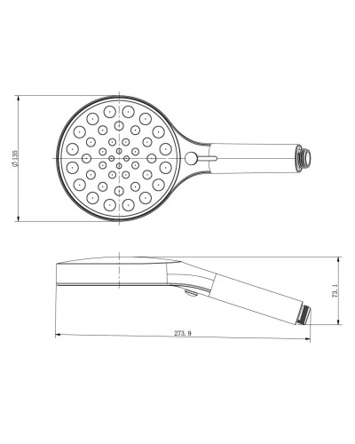 Душевой комплект Vincea Inspire VSFW-3I21MT2MB 300 мм, с термостатом, черный матовый