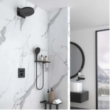 Душевой комплект Vincea Inspire VSFW-3I21MT1RMB 247 мм, с термостатом, черный матовый