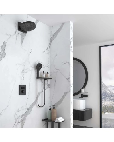 Душевой комплект Vincea Inspire VSFW-3I21MT1RMB 247 мм, с термостатом, черный матовый