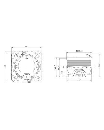 Душевой комплект Vincea Inspire VSFW-3I21MT1RGM 247 мм, с термостатом, вороненая сталь