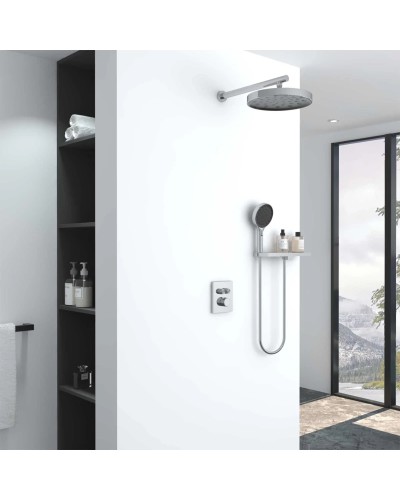 Душевой комплект Vincea Inspire VSFW-3I21MT2RCH 300 мм, с термостатом, хром