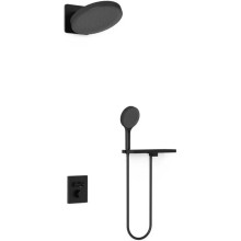 Душевой комплект Vincea Inspire VSFW-3I21MT3RMB 300 мм, с термостатом, черный матовый