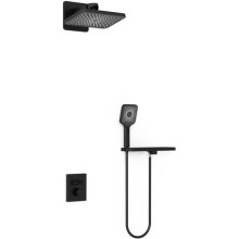 Душевой комплект Vincea Inspire VSFW-3I21MT4RMB 320x200 мм, с термостатом, черный матовый