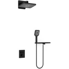 Душевой комплект Vincea Inspire VSFW-3I21MT4RMB 320x200 мм, с термостатом, черный матовый