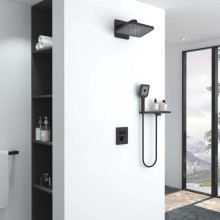 Душевой комплект Vincea Inspire VSFW-3I21MT4RMB 320x200 мм, с термостатом, черный матовый