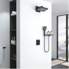 Душевой комплект Vincea Inspire VSFW-3I21MT4RMB 320x200 мм, с термостатом, черный матовый