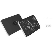 Душевой комплект Vincea Inspire VSFW-3I21MT4RMB 320x200 мм, с термостатом, черный матовый