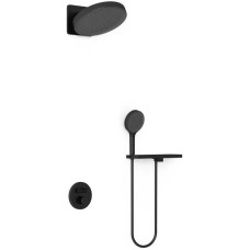 Душевой комплект Vincea Inspire VSFW-3I22MT3RMB 300 мм, с термостатом, черный матовый