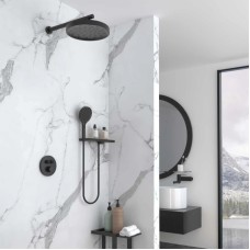 Душевой комплект Vincea Inspire VSFW-3I22MT2RMB 300 мм, с термостатом, черный матовый