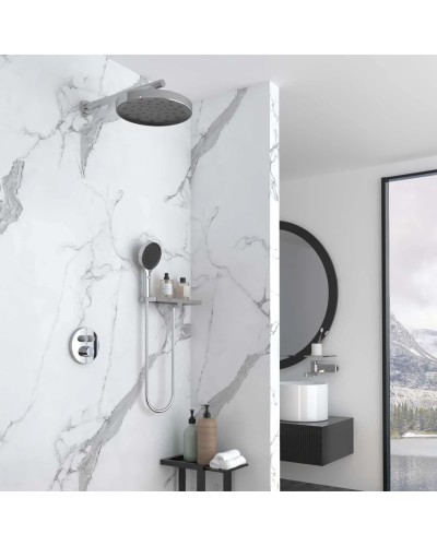 Душевой комплект Vincea Inspire VSFW-3I22MT2RCH 300 мм, с термостатом, хром