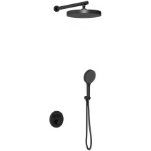 Душевой комплект Vincea Inspire VSFW-3I22MT2MB 300 мм, с термостатом, черный матовый