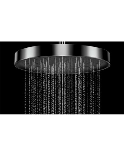 Душевой комплект Vincea Inspire VSFW-3I22MT2GM 300 мм, с термостатом, вороненая сталь