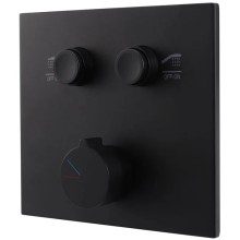 Душевой комплект Vincea VSFW-421I3MB 300 мм, со смесителем, черный матовый