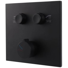 Душевой комплект Vincea VSFW-421I3MB 300 мм, со смесителем, черный матовый