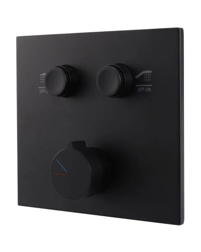 Душевой комплект Vincea VSFW-421I3MB 300 мм, со смесителем, черный матовый