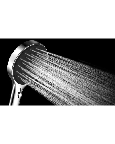 Душевой комплект Vincea VSFW-421I3GM 300 мм, со смесителем, вороненая сталь