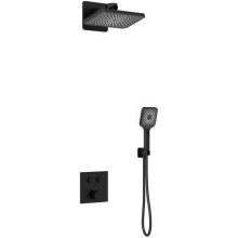 Душевой комплект Vincea VSFW-421I4MB 320x200 мм, со смесителем, черный матовый