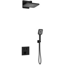 Душевой комплект Vincea VSFW-421I4MB 320x200 мм, со смесителем, черный матовый