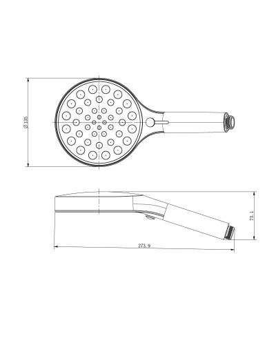 Душевой комплект Vincea VSFW-433TI3RCH 300 мм, с термостатом, хром