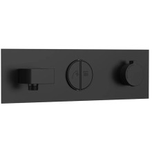 Душевой комплект Vincea VSFW-422TI3MB 300 мм, с термостатом, черный матовый