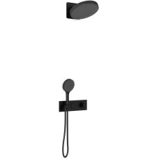 Душевой комплект Vincea VSFW-422TI3MB 300 мм, с термостатом, черный матовый