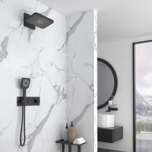 Душевой комплект Vincea VSFW-422TI4MB 320x200 мм, с термостатом, черный матовый