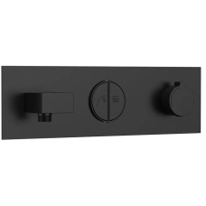 Душевой комплект Vincea VSFW-422TI4MB 320x200 мм, с термостатом, черный матовый