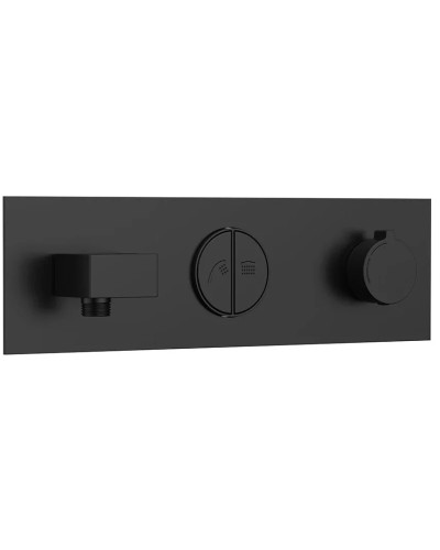 Душевой комплект Vincea VSFW-422TI4MB 320x200 мм, с термостатом, черный матовый