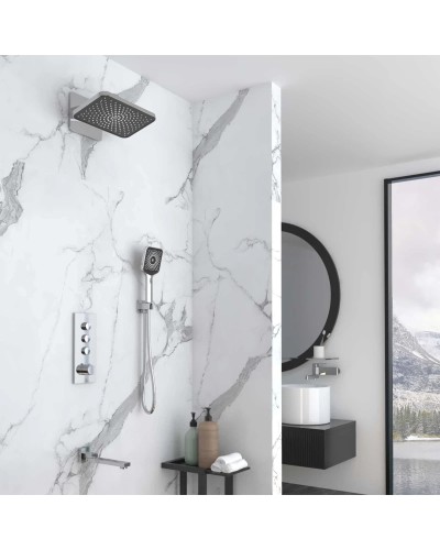 Душевой комплект Vincea VSFW-433TI4CH 320x200 мм, с термостатом, хром