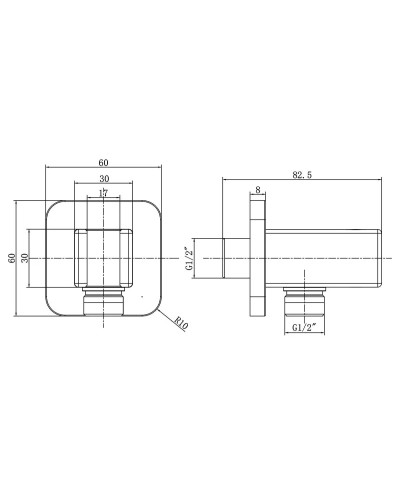 Душевой комплект Vincea VSFW-433TI4CH 320x200 мм, с термостатом, хром