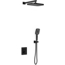 Душевой комплект Vincea VSFW-321MT1MB 315x210 мм, с термостатом, черный матовый