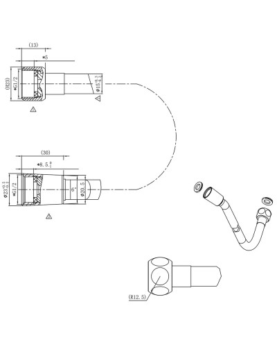 Душевой комплект Vincea VSFW-321MT1MB 315x210 мм, с термостатом, черный матовый