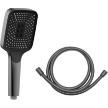 Душевой комплект Vincea VSFW-321MT1GM 315x210 мм, с термостатом, вороненая сталь