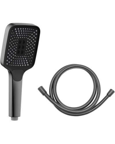 Душевой комплект Vincea VSFW-321MT1GM 315x210 мм, с термостатом, вороненая сталь