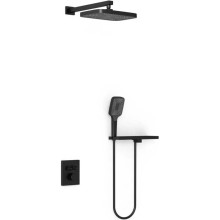 Душевой комплект Vincea VSFW-321MT1RMB 315x210 мм, с термостатом, черный матовый