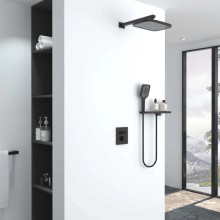 Душевой комплект Vincea VSFW-321MT1RMB 315x210 мм, с термостатом, черный матовый