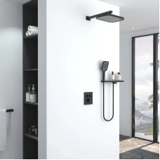 Душевой комплект Vincea VSFW-321MT1RMB 315x210 мм, с термостатом, черный матовый