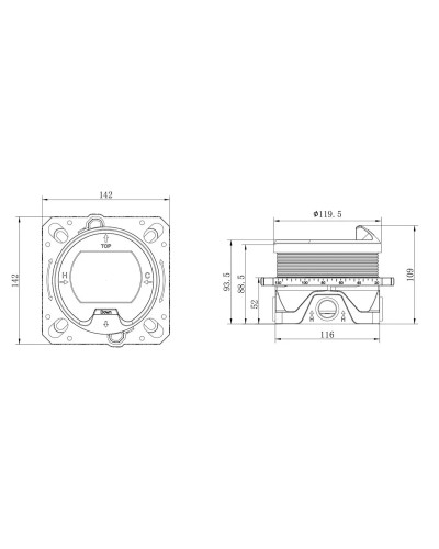 Душевой комплект Vincea VSFW-321MT1RCH 315x210 мм, с термостатом, хром