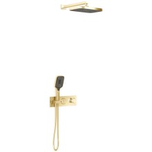 Душевой комплект Vincea VSFW-422T1BG 315x210 мм, с термостатом, золотой матовый