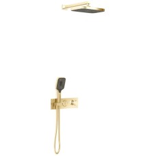 Душевой комплект Vincea VSFW-422T1BG 315x210 мм, с термостатом, золотой матовый