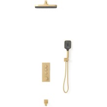 Душевой комплект Vincea VSFW-433T1BG 315x210 мм, с термостатом, золотой матовый