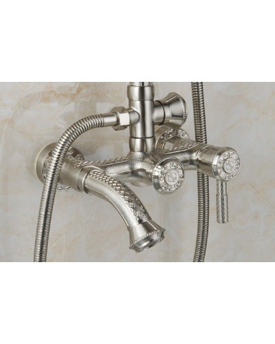 Душевая система ZorG Antic A 201DS-SL Серебро